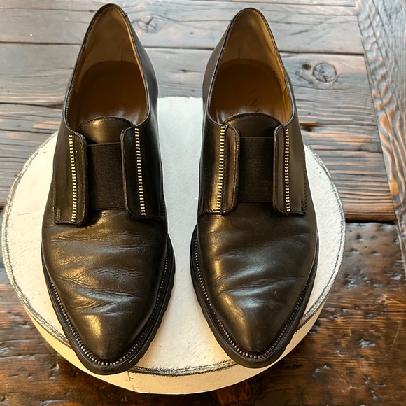 Anyi Lu Black Leather women’s leather loafers - Picture 5 of 11